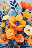 Plakat 20x30cm Kwiatowy Majestat