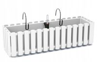 Skrzynka balkonowa Boardee Fencycase 600W | Biały, Kształt Prostokątny, Wymiary 18x58x16.2 cm, Kolor Biały, Prosperplast