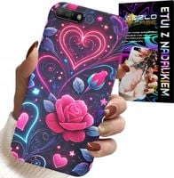 ETUI DO HUAWEI Y6 2018 - SERCE, RÓŻA, NASTOLETNIE CASE + SZKŁO