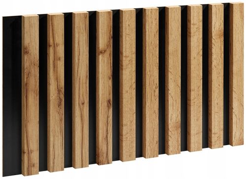 LAMELE ŚCIENNE DĄB WOTAN NA PŁYCIE CZARNEJ 510x2750mm na Arena.pl