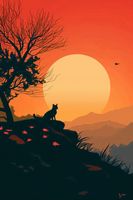 Plakat 20x30cm Kocie Wzgórze