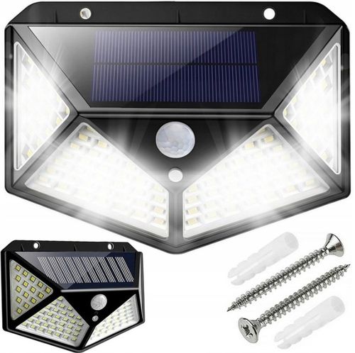 Lampa Solarna z Czujnikiem RUCHU ZMIERZCHU LAMPY 100 LED SOLARNE na Arena.pl