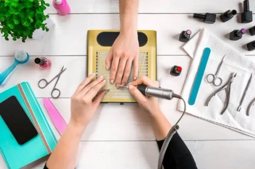 Pochłaniacz pyłu do frezarki Złoty HEPA DUŻA MOC Beauty Limited 80W na Arena.pl