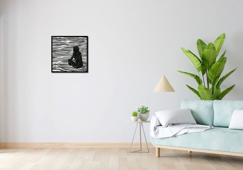 Plakat 50x50cm Złożone Fluidalne Linie na Arena.pl