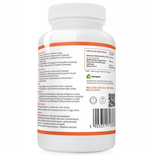 GLUKOZAMINA CHONDROITYNA MSM WITAMINA C Stawy 240k na Arena.pl