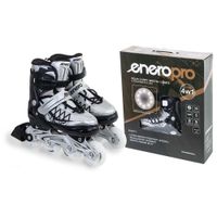Łyżworolki - wrotki - łyżwy 4 w 1 ENERO PRO LED 34 - 37 szare