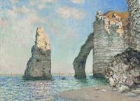Plakat 18x13cm The Cliffs at Étretat, Monet Vintage do Salonu