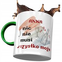 Kubek Zielony Dla Anny Przyjaciółki Prezent Z Nadrukiem Ze Zdjęciem