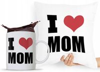 Zestaw Poduszka + Kubek Dzień Mamy Matki Prezent Z Nadrukiem Ze Zdjęciem