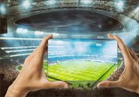 FOTOTAPETA piłlka nożna stadion boisko 3D 300x210