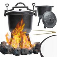 KOCIOŁEK emaliowany garnek myśliwski 8l na ognisko