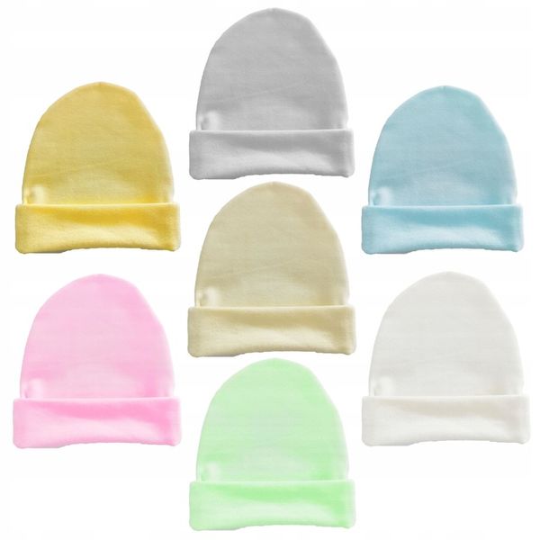 Czapeczka Niemowlęca Noworodków Dziecięca 100% BAW zdjęcie 3