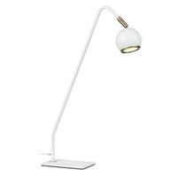 Lampka biurkowa COCO 107341 Markslojd regulowana z kulistym kloszem biała