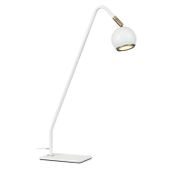 Lampka biurkowa COCO 107341 Markslojd regulowana z kulistym kloszem biała