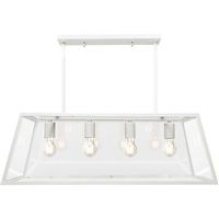 LAMPA wisząca FINLAND 307163 Polux loftowa OPRAWA zwis klatka retro biała przezroczysta