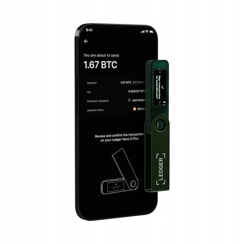 Portfel Ledger Nano S Plus emerald green na Arena.pl