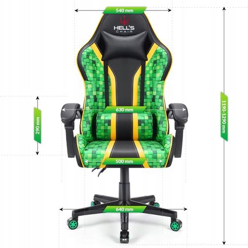 FOTEL GAMINGOWY DLA GRACZA BIUROWY HELL'S na Arena.pl