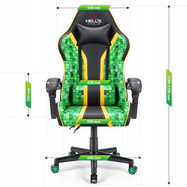 FOTEL GAMINGOWY DLA GRACZA BIUROWY HELL'S zdjęcie 2