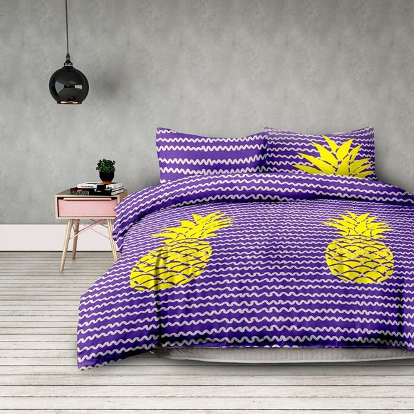 Pościel AmeliaHome BASIC PINEAPPLE 200x220+70x902 zdjęcie 1