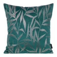 POSZEWKA WELUR VELVET WZÓR 45X45 CM TURKUSOWA