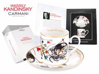 Kpl. Filiżanka ze spodkiem Wassily Kandinsky Transverse line /1923r CARMANI