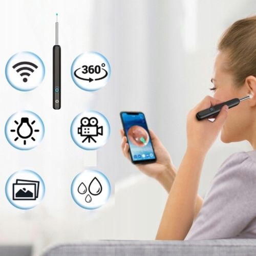 SMART OTOSKOP KAMERA CZYSZCZENIE USZU WOSK WIFI HD APLIKACJA ENDOSKOP na Arena.pl