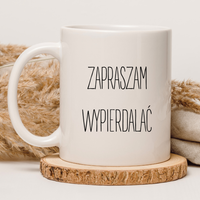 CHAMSKI KUBEK BEZ CENZURY | ŚMIESZNY PREZENT | DO PRACY BIURA DOMU | 330 ml