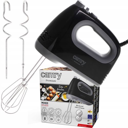 Mikser Ręczny Robot Kuchenny 750W Turbo 5 Prędkości Czarny na Arena.pl