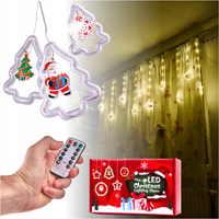 KURTYNA LED NA OKNO CHOINKA 3 M 125 LED