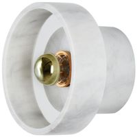 Minimalistyczny kinkiet ścienny Universo ST-10050W Step marmur biały