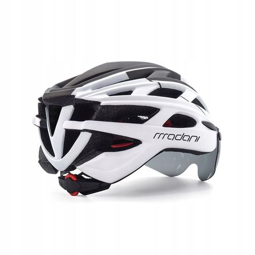 Kask rowerowy z szybą HT19 - madani na Arena.pl