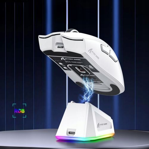 Myszka Gamingowa Mysz Dla Graczy Bezprzewodowa LED RGB ATTACK SHARK X11 na Arena.pl