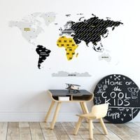 Naklejka Mapa Świata Superbohater DK330 XXL
