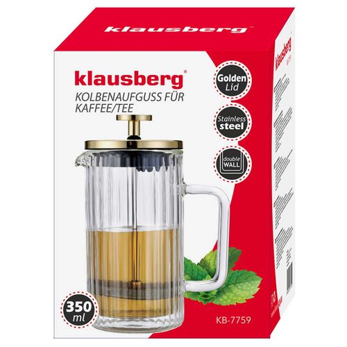 zaparzacz tłokowy do kawy/herbaty termiczny 350ml klausberg kb-7759 na Arena.pl