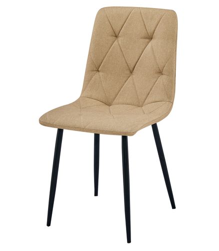 Krzesło LIBRA - brąz materiał / nogi czarne x 1 na Arena.pl