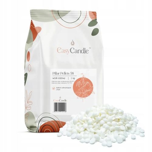 Wosk sojowy twardy Pillar Pellets 58 do świec wolnostojących naturalny na Arena.pl