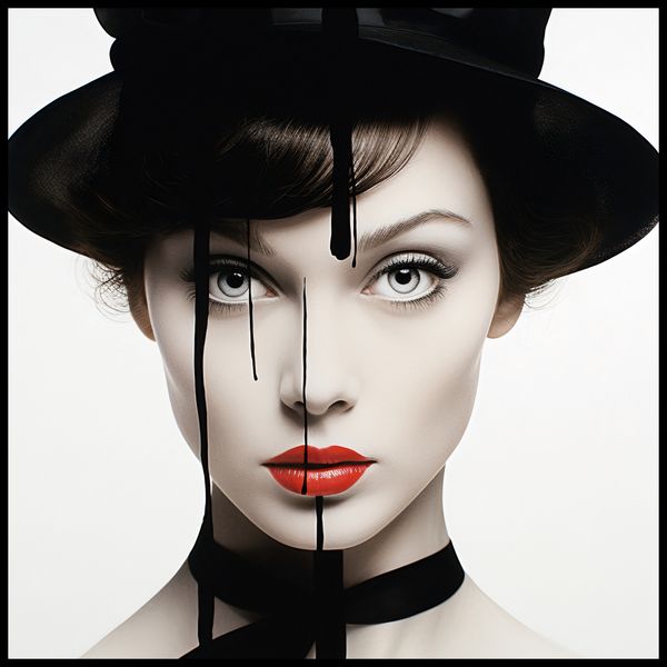 Plakat 80x80cm Atramentowa Aura zdjęcie 2