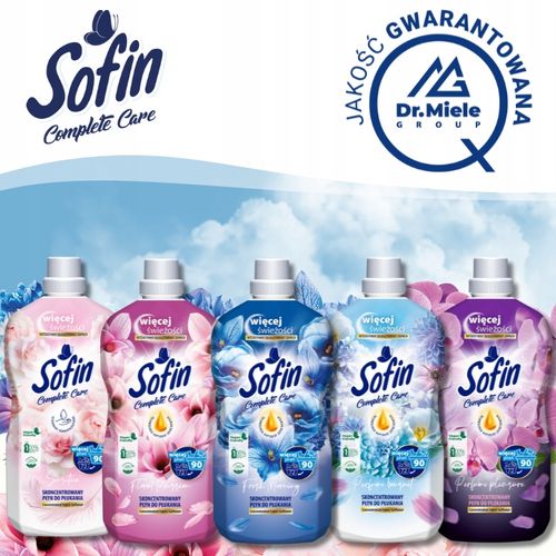 SOFIN Płyn do Płukania Tkanin Ochrona Kolorów Zestaw MIX 1,8l x5 (450 na Arena.pl