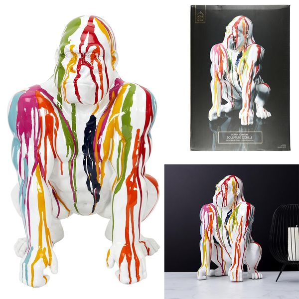 Dekoracja Goryl 46 cm kolorowy zdjęcie 3