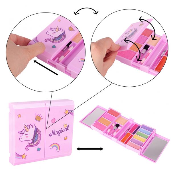 Zestaw Do Malowania Makijażu i Paznokci Dla Dziewczynek Unicorn zdjęcie 3