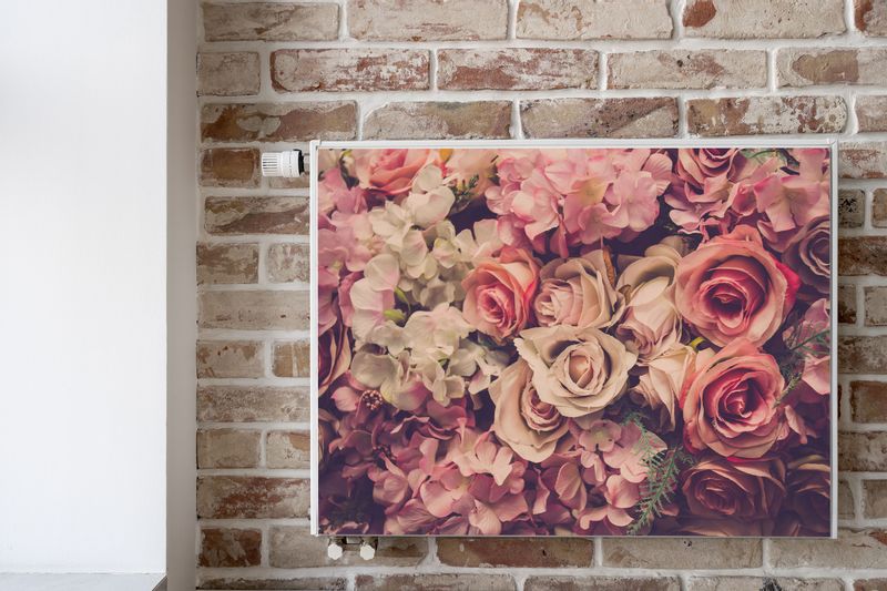 MAGNETYCZNA Maskownica KALORYFERA Kwiaty Róże PEONIE 120cm x 60cm zdjęcie 6