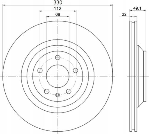TARCZA HAM TYL 330X22 V MIKODA na Arena.pl