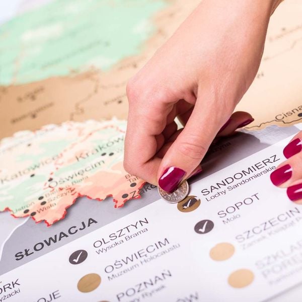 Mapa Zdrapka Odkrywcy - Polska zdjęcie 2