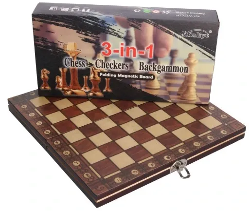 SZACHY DREWNIANE 3w1 2691 zdjęcie 5