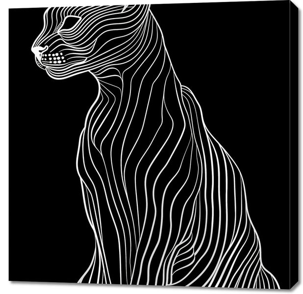 Obraz 90x90cm Minimalny Kontur zdjęcie 1