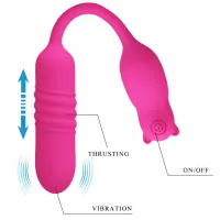 pretty love nobikuma rożowy silikonowy mini masażer pulsacyjny usb