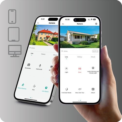 Kamera Zewnętrzna Obrotowa IP WIFI 5MPx 2880x1620 ZOOM x5 LUXTORN 2K na Arena.pl