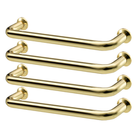 Uchwyt meblowy złoty mosiądz do szafki szuflady 143 mm 4 szt IKEA BAGGANAS