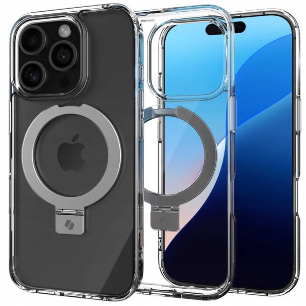 Spacecase Ring Pro Mag Iphone 16 Pro Clear zdjęcie 3