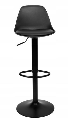 Hoker Barowy Obrotowy Stołek Krzesło Regulowane Tapicerowane Ekoskóra na Arena.pl